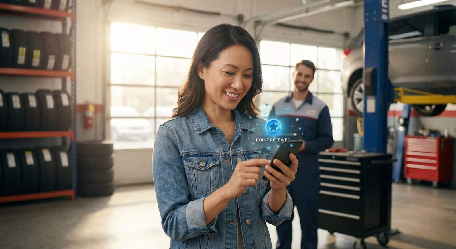 Tyre Label CRM Point Received